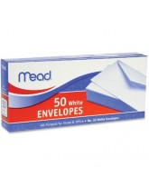 MEAD WHITE ENVELOPES - 50 CT.